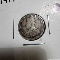 Obverse showing George V portrait