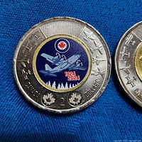 Colorized 2024 RCAF Centennial $2 coin reverse