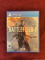 Front of PS4 Battlefield 1 case