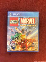 Front view of LEGO Marvel Super Heroes PS4 game case