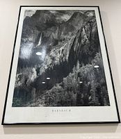 Full view of Barnbaum framed photograph on wall