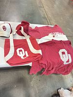 Group image of all six Oklahoma Sooners items