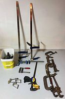 Full lot showing all clamps arranged on floor