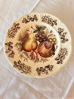 Front view of 6-inch Windsor Fruit plate showing full pattern and condition