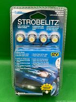 Front of sealed Alpena StrobeLitz package showing product and branding