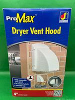 Front of Dundas Jafine ProMax Dryer Vent Hood Kit box
