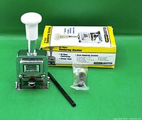 numbering machine, adjustment rod, sealed accessory packet, original box