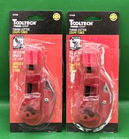 Front view of both Tooltech Firm-Grip tubing cutters in sealed packaging