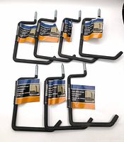 Seven packaged Stinson large utility hangers displayed front view