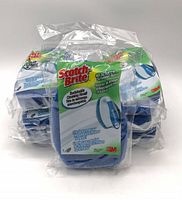 Front view of multiple sealed Scotch-Brite No-Scratch Scrubber Refills showing branding and quantity
