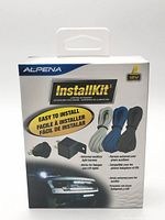 Front of boxed Alpena InstallKit showing product image and 12 V designation