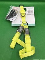 Harness with USB cable and backing card