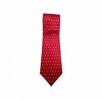 Front view of full tie showing color and pattern