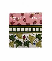 Front view of square Lenox Summer Terrace ceramic trivet showing floral design