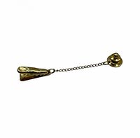 Entire tie tack clasp showing clasp, chain, clutch
