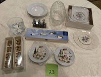 Group shot of entire lot arranged on table