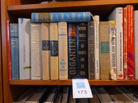 Shelf of German fiction novels and translations