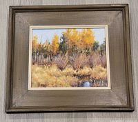 Framed painting overall view