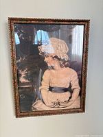 framed portrait print close view