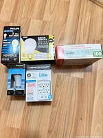 All five boxed items on floor