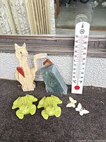 All seven decorative items grouped