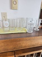 Group shot of all six glassware items