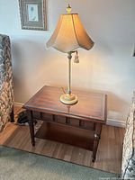 Table and lamp together