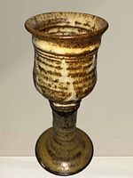 Front view of chalice showing glaze and form