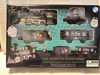 Front of boxed Jack Skellington Holiday Express train set