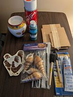 Group shot showing all items together on table