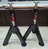 Two PeakTow jack stands full view
