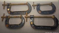 All four Woden C-clamps front view
