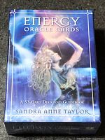 Front of sealed Energy Oracle Cards box