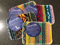 All four EuroScrubby pads front view with tags