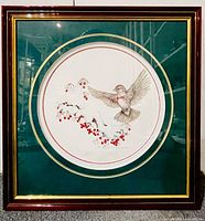 Full view of framed print showing frame, mat, and artwork