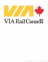 White certificate showing yellow VIA logo, red maple leaf, and VIA Rail Canada text