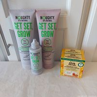 Group shot of all five hair care products