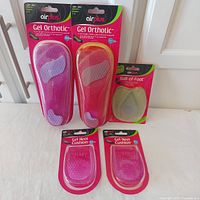 All five sealed Airplus footcare packages displayed