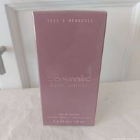 Front of sealed Cosmic Kylie Jenner perfume box