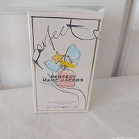 Front view of sealed Marc Jacobs Perfect box