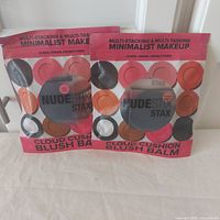 Front view showing both sealed NudeStix Stax Blush Balm packages