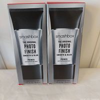 Front view of two boxed Smashbox Photo Finish Primers