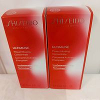 Front view showing two sealed Shiseido Ultimune boxes