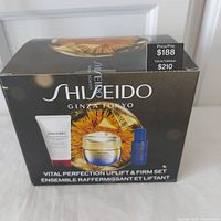 Front view of sealed Shiseido Vital Perfection Uplift & Firm Set box
