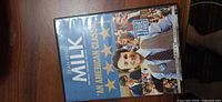 Front cover of Milk DVD case showing title, artwork and rating
