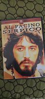 Front of Serpico DVD case showing cover art and widescreen banner