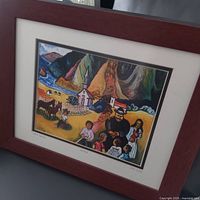 Framed Fitch signed Hawaii print full view
