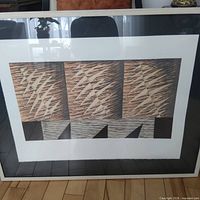 Full view of framed abstract print