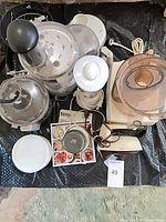 Top view showing all six appliances grouped together