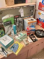 All items on counter showing overall lot